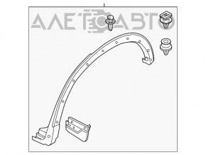 Накладка арки крыла задняя правая Mazda CX-5 17- новый OEM оригинал