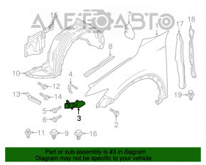 Suport aripi față stânga Mazda CX-5 17- înainte