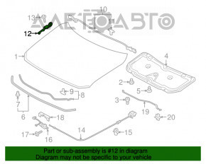 Петля капота левая Mazda CX-5 17-