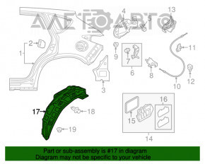 Aripa spate dreapta Mazda CX-5 17-