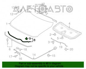 Garnitura capacului portbagajului spate Mazda CX-5 17-