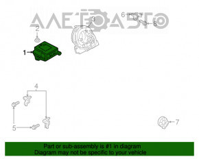 Modulul computerizat al airbag-urilor SRS pentru pernele de aer de siguranță Mazda CX-5 17-