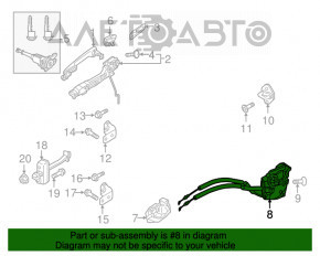 Замок двери передней правой Mazda CX-5 17-