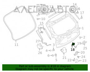 Кнопка открывания двери багажника Mazda CX-5 17-