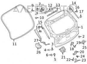 Кнопка открывания двери багажника Mazda CX-5 17-