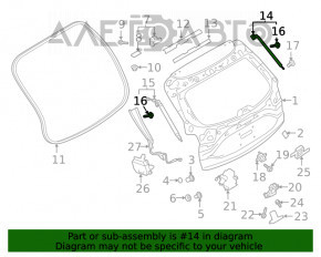 Амортизатор двери багажника правый Mazda CX-5 17-