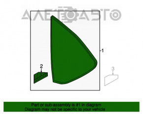 Fereastra din spate dreapta cu geam opac pentru Mazda CX-5 17-