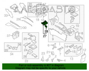 Joystick-ul de control al ecranului Mazda CX-5 17-