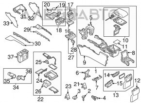 Joystick-ul de control al ecranului Mazda CX-5 17-