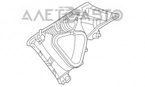 Накладка задней стойки правая Mazda CX-5 17- серая