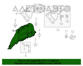 Capacul arcului drept Mazda CX-5 17-