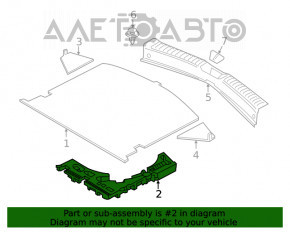 Spumă de polistiren sub instrumentul drept Mazda CX-5 17-