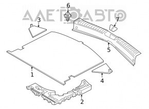 Spumă de polistiren sub instrumentul drept Mazda CX-5 17-