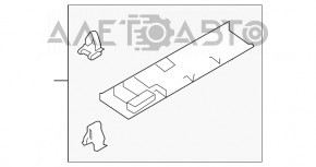 Обшивка двери багажника верхняя Mazda CX-5 17- черная OEM