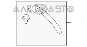 Обшивка двери багажника верхняя правая Mazda CX-5 17- черн, царапина