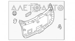 Обшивка двери багажника нижняя Mazda CX-5 17-