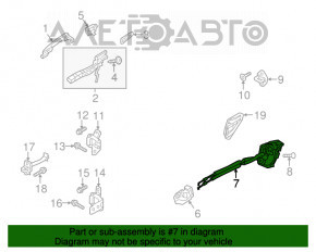 Замок двери задней левой Mazda CX-5 17-