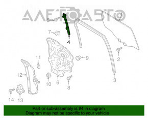 Направляющая стекла двери задней левой Mazda CX-5 17-