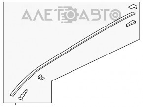 Capota dreapta a plafonului Mazda CX-5 17- pentru trapa noua OEM originală