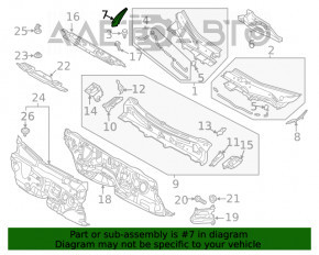 Уплотнитель решетки дворников правый Mazda CX-5 17-  OEM  новый оригинал