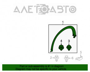 Capacul aripii din față dreapta Mazda CX-5 17- nou original