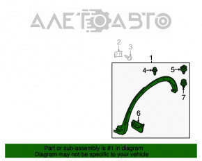 Накладка арки крыла задняя левая Mazda CX-5 17- OEM