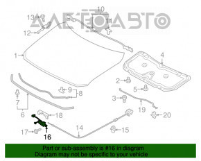 Замок капота Mazda CX-5 17- новый OEM оригинал