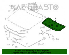 Izolarea capotei Mazda CX-5 17- nou original