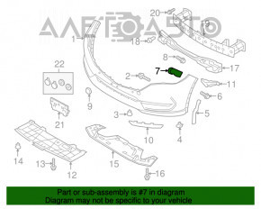 Suportul de bara fata stanga Mazda CX-5 17-