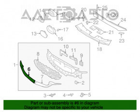 Grila radiatorului dreapta Mazda CX-5 17-