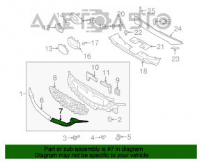 Grila radiatorului stânga Mazda CX-5 17-