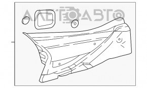 Фонарь внутренний крышка багажника правый Mazda CX-5 17- сломано крепление, нет фрагмента, без накладки