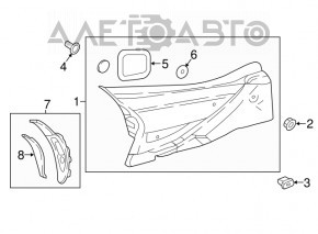 Capac interior portbagaj stanga Mazda CX-5 17 - nou original