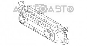 Управление климат-контролем Mazda CX-5 17- auto, dual zone