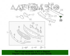 Capacul grilei radiatorului stânga Mazda CX-5 17- nou OEM original