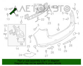 Suportul pentru bara spate dreapta Mazda CX-5 17- nou original