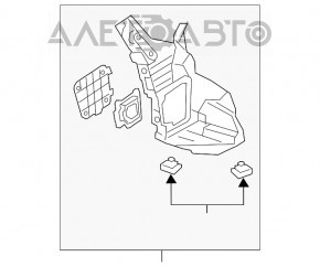 Подкрылок заднего бампера левый Mazda CX-5 17- OEM