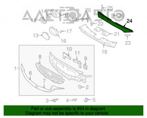 Grila radiatorului de sus Mazda CX-5 17- OEM nou original