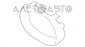 Platforma emblemei frontale Mazda CX-5 17- sub radar nou OEM original