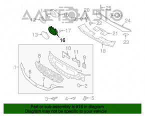 Platforma emblemei frontale Mazda CX-5 17- sub radar nou OEM original