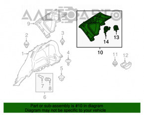 Capac spate dreapta Mazda CX-5 17- cu difuzor BOSE, gri, zgârieturi