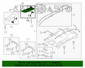 Capota dreapta Mazda CX-5 17- gri, cu iluminare, fara carlig.