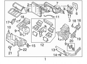 Печка в сборе Mazda CX-5 17- auto