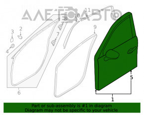 Дверь голая передняя правая Mazda CX-5 17-