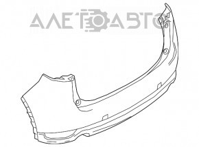 Бампер задний голый Mazda CX-5 17- новый неоригинал