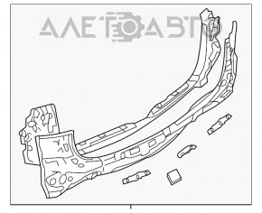 Panoul din spate al Mazda CX-5 17- complet, format din 2 piese pentru BSM