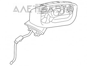 Зеркало боковое правое Mazda CX-5 17- BSM, подогрев