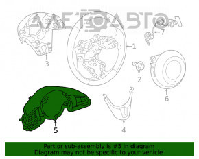 Butoanele de control de pe volanul Mazda CX-5 17 sunt rupte fixările.