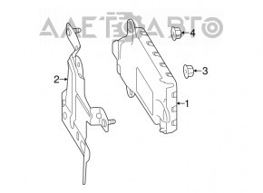 Кронштейн датчика слепых зон левый Mazda CX-5 13-15