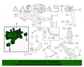 Цапфа задняя левая Mazda CX-5 13-16 AWD